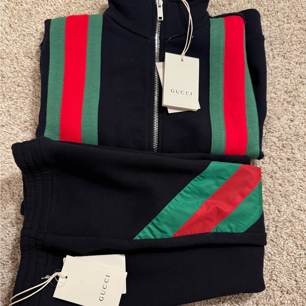 Authentic New never used boys Gucci track suit